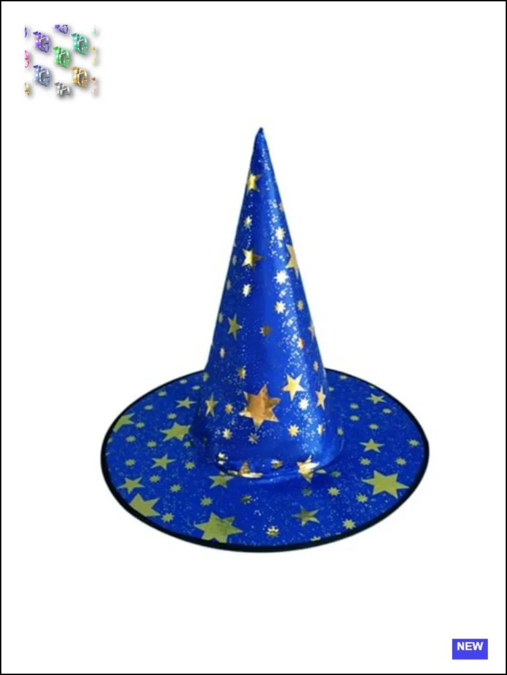 Kids Wizard Costume Cape & Hat Set Polyester Halloween Cosplay Dress Up